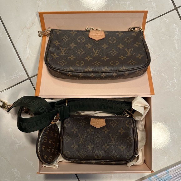 Louis Vuitton Multi Pochette Accessoires Shoulder Bag Brown Canvas - Picture 6 of 10